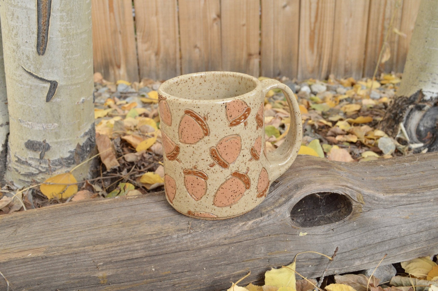 2nd - Acorn Mug - Earth Animated Pottery