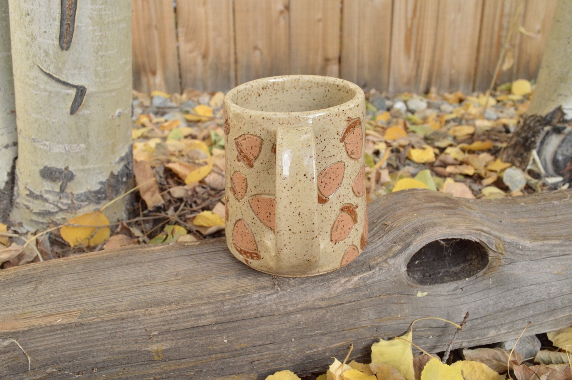 2nd - Acorn Mug - Earth Animated Pottery