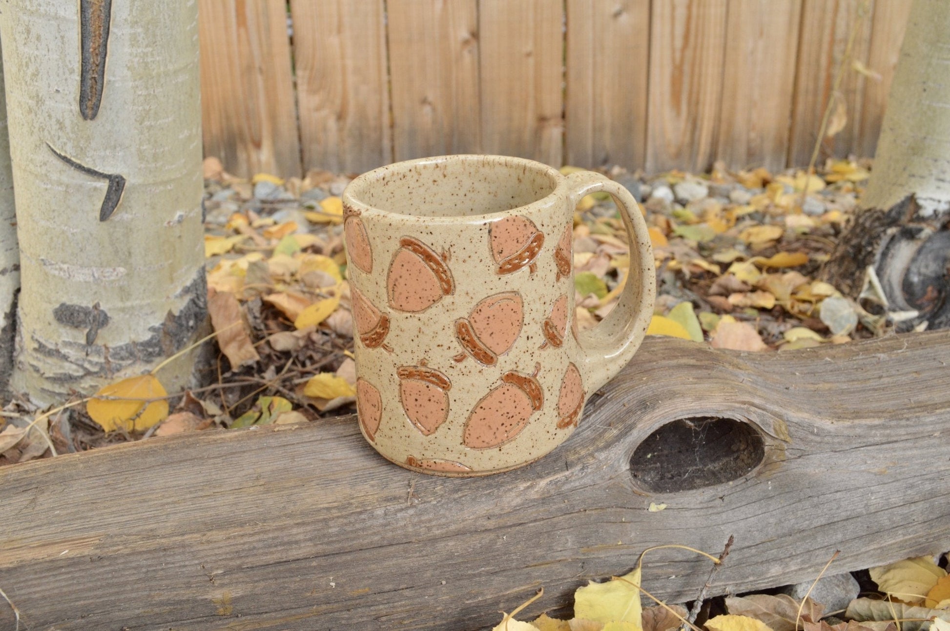 2nd - Acorn Mug - Earth Animated Pottery