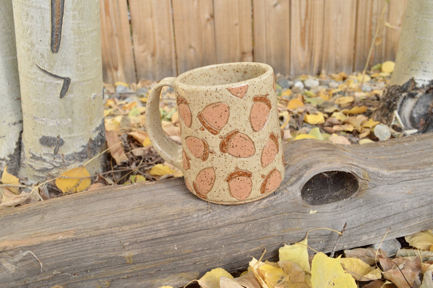 2nd - Acorn Mug - Earth Animated Pottery