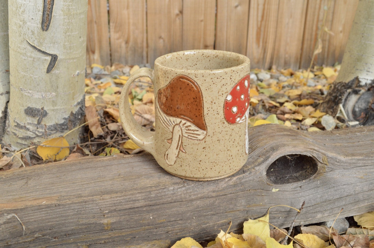 2nd - Mushroom Mug - Earth Animated Pottery