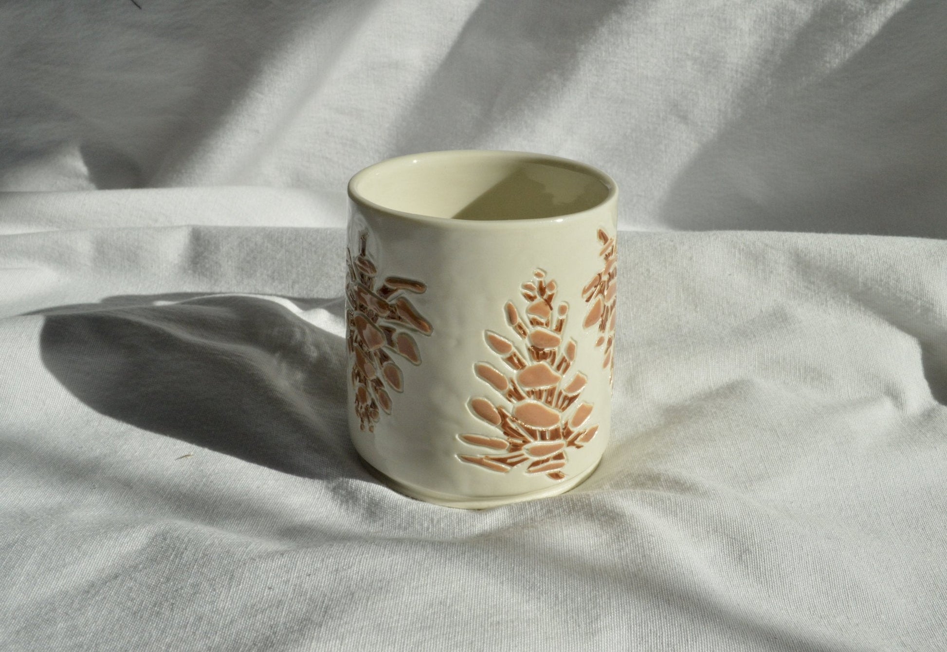 2nd - Pinecone Mug - Earth Animated Pottery