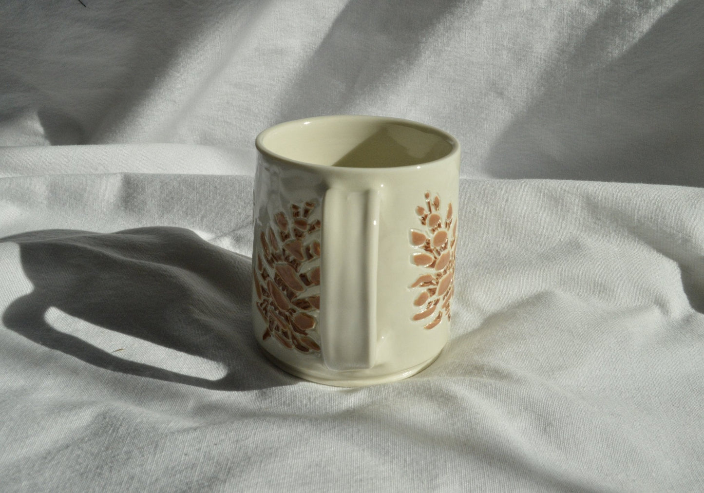 2nd - Pinecone Mug - Earth Animated Pottery