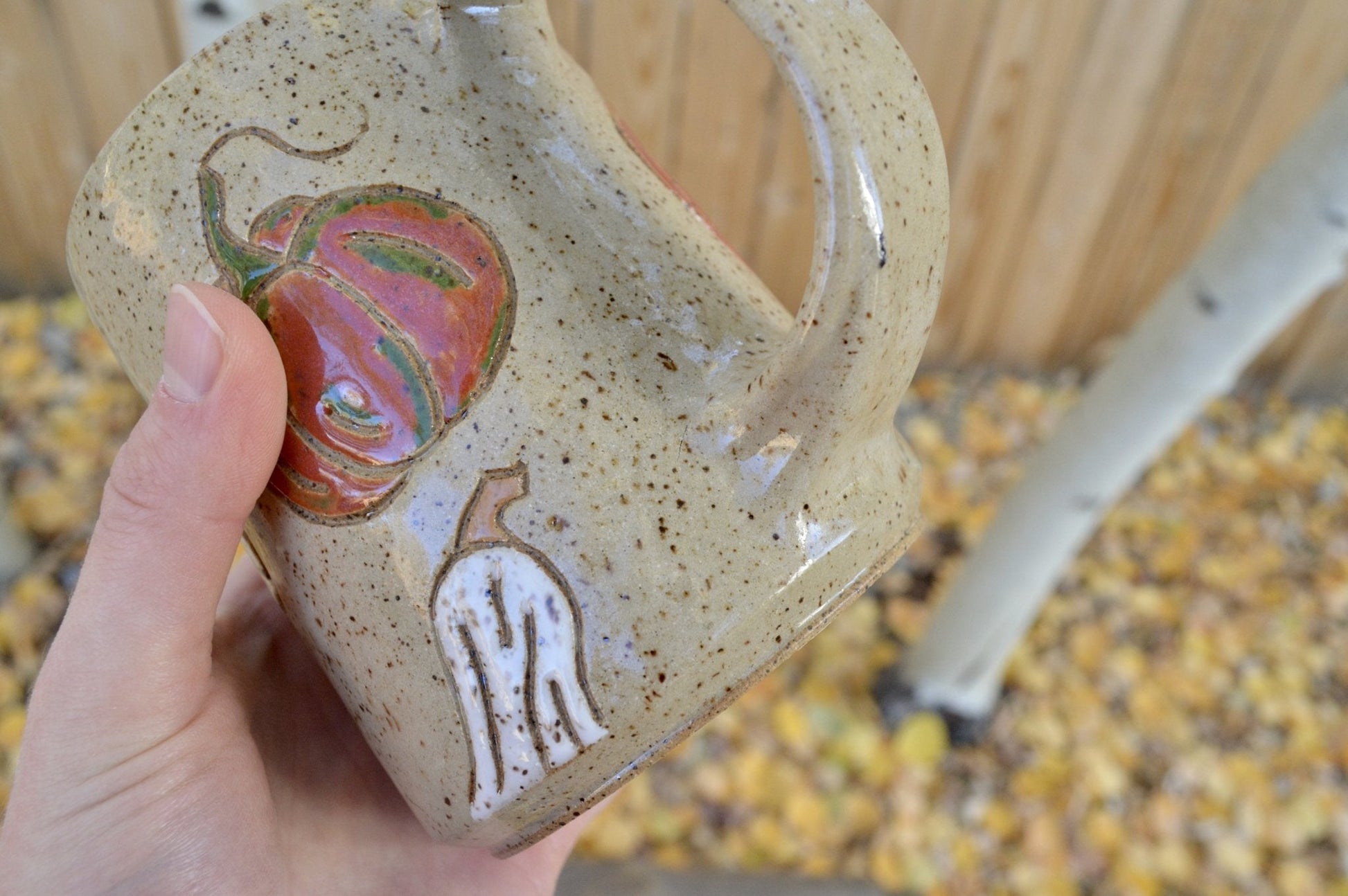 2nd - Pumpkin Mug - Earth Animated Pottery