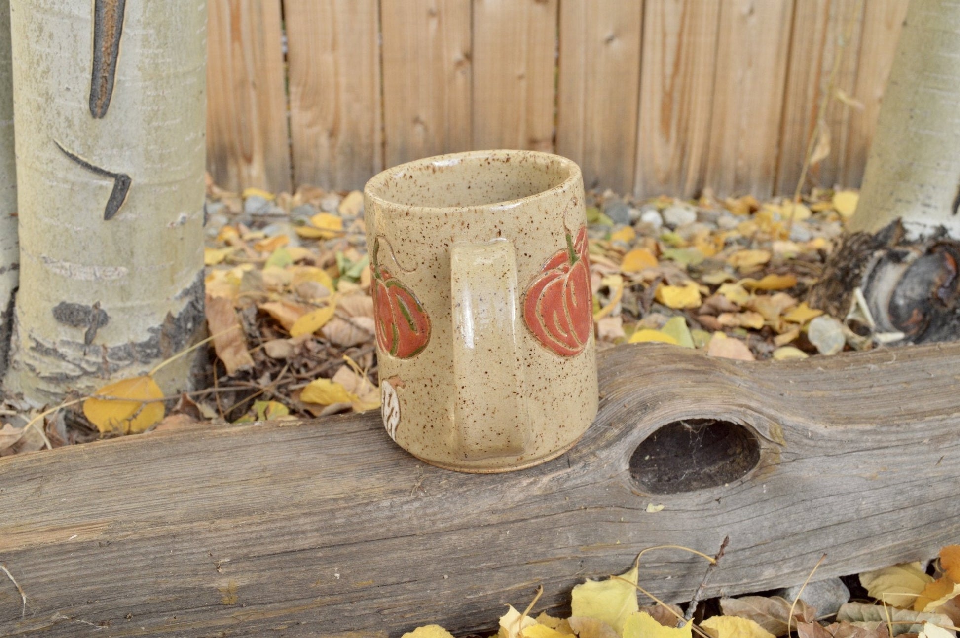 2nd - Pumpkin Mug - Earth Animated Pottery