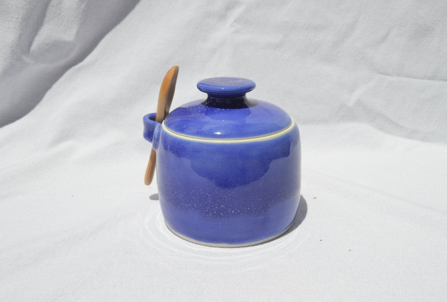 Blue Hour Sugar Jar - Earth Animated Pottery