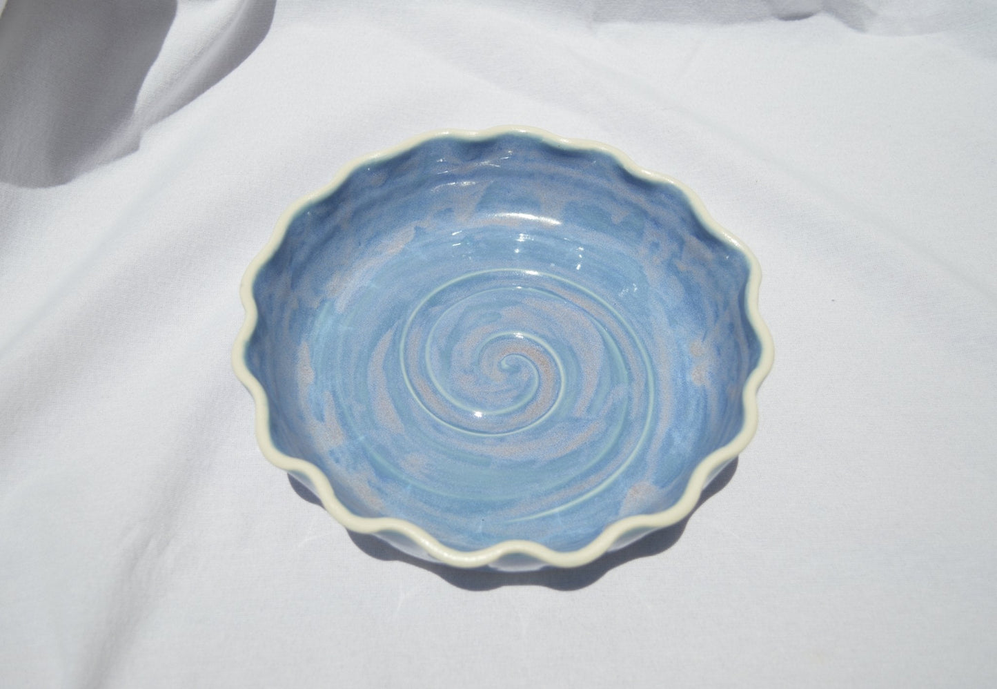 Halcyon Pie Plate - Earth Animated Pottery