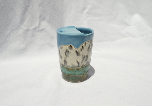 Mountain To - Go Mug - Earth Animated Pottery