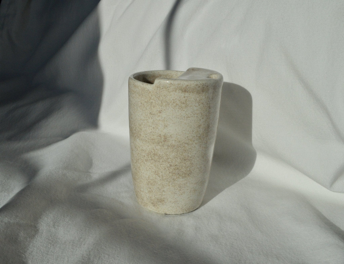 Oatmeal Cookie To - Go Mug - Earth Animated Pottery