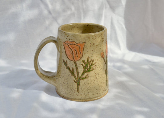 Poppy Mug Size Regular - 1 - Earth Animated Pottery