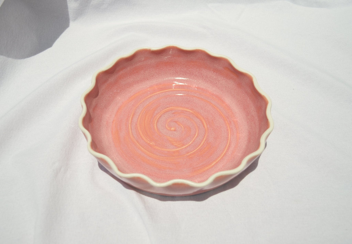 Sunrise Pie Plate - Earth Animated Pottery